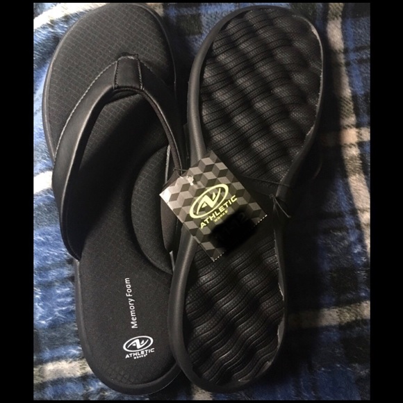 athletic works memory foam sandals